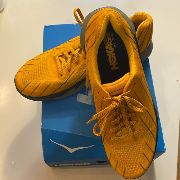 Hoka One One Other - Hoka Torrent mens  yellow trail running shoes